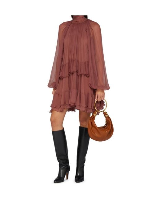 Chloé Brown Hobo Shoulder Bag