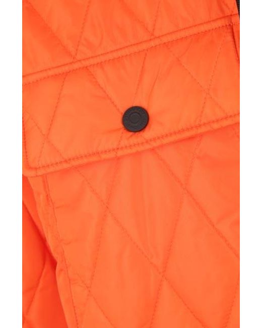 DSquared² Orange Logo-Patch Quilted Jacket for men