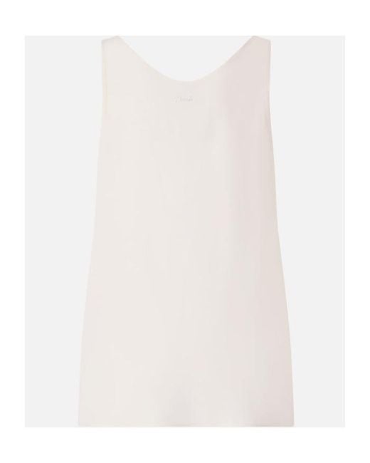 Pinko White Sleeveless Vest Top