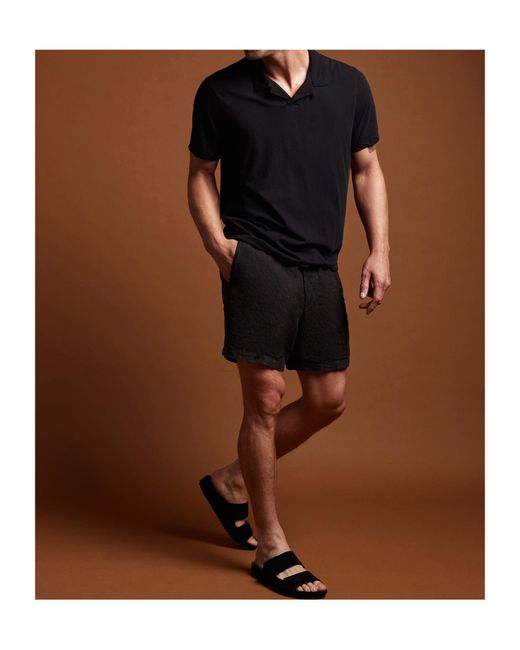 James Perse Black Drawstring Shorts for men