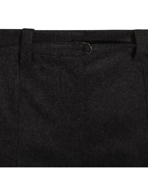 Brunello Cucinelli Black Straight-Leg Cropped Pants