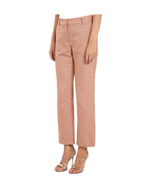 LaDoubleJ Pink Tulip-Jacquard Trousers