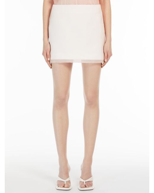 Sportmax Pink Zip Detailed Mini Skirt