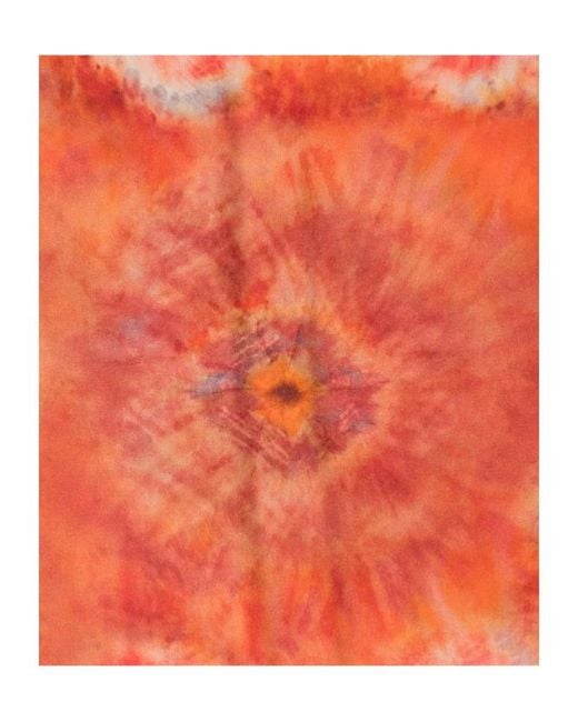 Zimmermann Orange Printed Silk Scarf