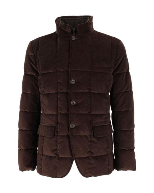 Fay Brown Quilted Corduroy Jacket for men