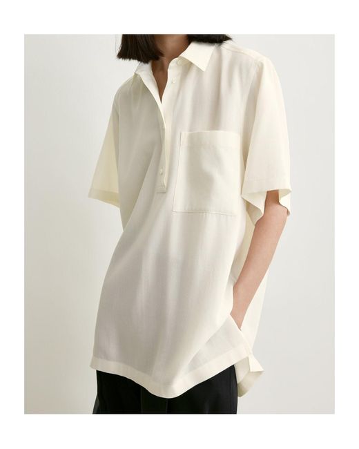Totême  White Chest-Pocket Polo Shirt