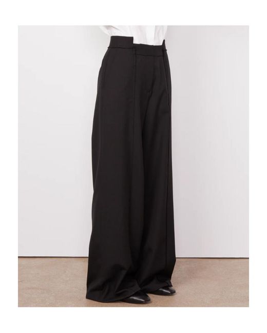 Officine Generale Black Azora Panelled Trousers