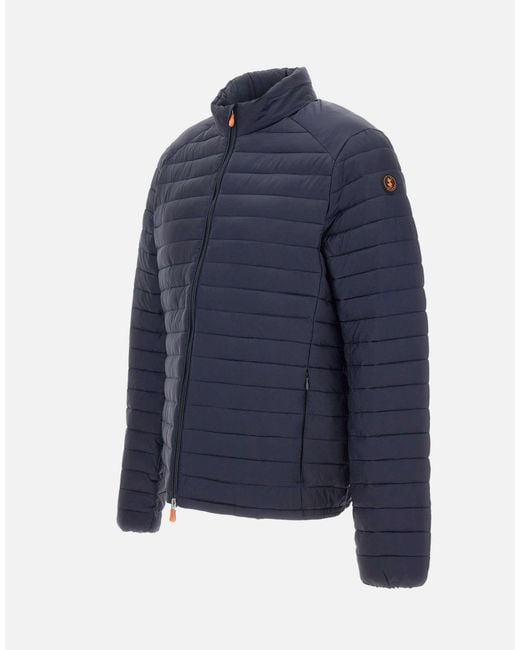 Save The Duck Blue Archibald Quilted Down Jacket for men