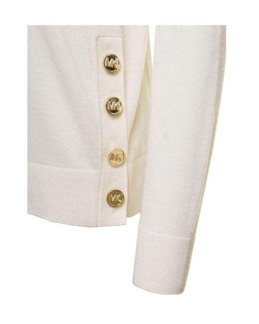 MICHAEL Michael Kors White Turtleneck Knitted Jumper
