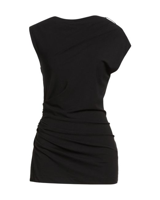 Brunello Cucinelli Black Solid Color Sleeveless Top