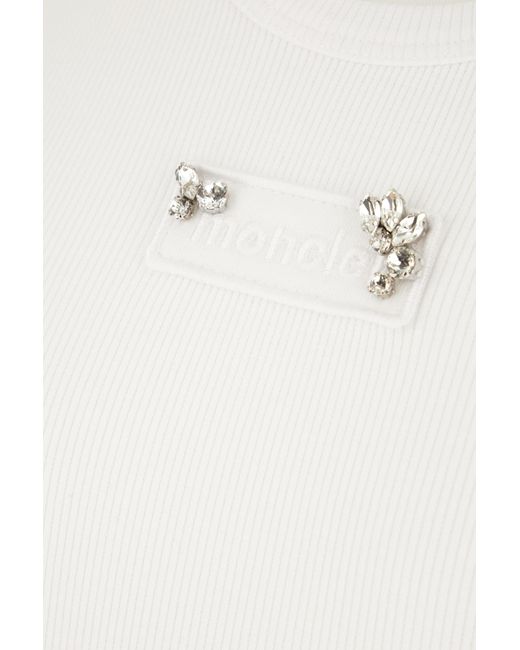 Moncler White Sleeveless Vest