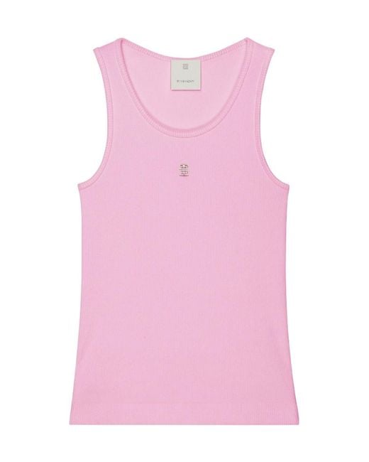 Givenchy Pink Extra Slim Fit Tank Top