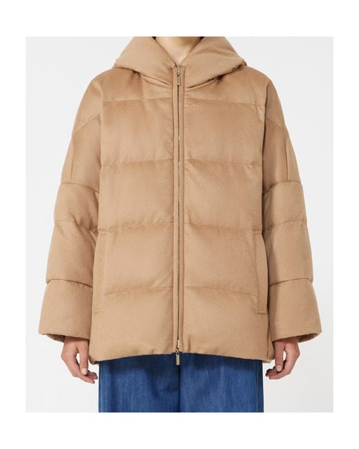 Max Mara Natural The Cube Hooded Down Jacket