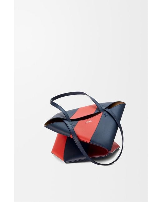 Loewe Red Medium Puzzle Fold Tote