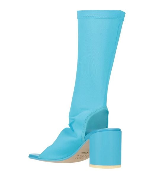 MM6 by Maison Margiela Blue Minimalist High-Heeled Sandals