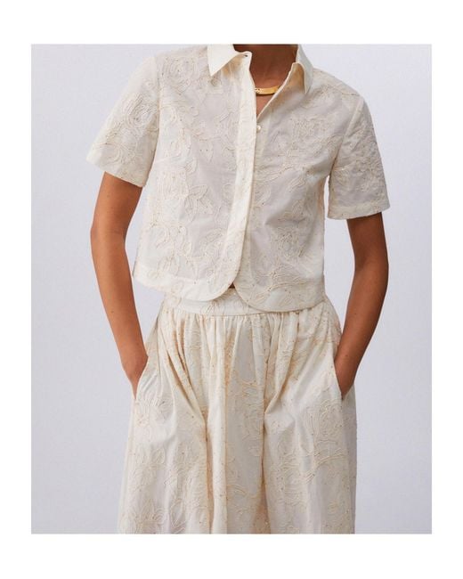 Liu Jo Natural Embroidery Shirt