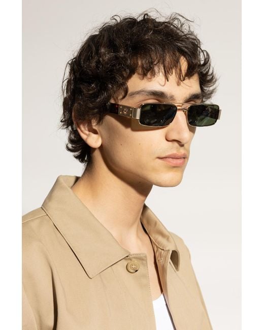 Linda Farrow Green Joey Rectangular Frame Sunglasses for men