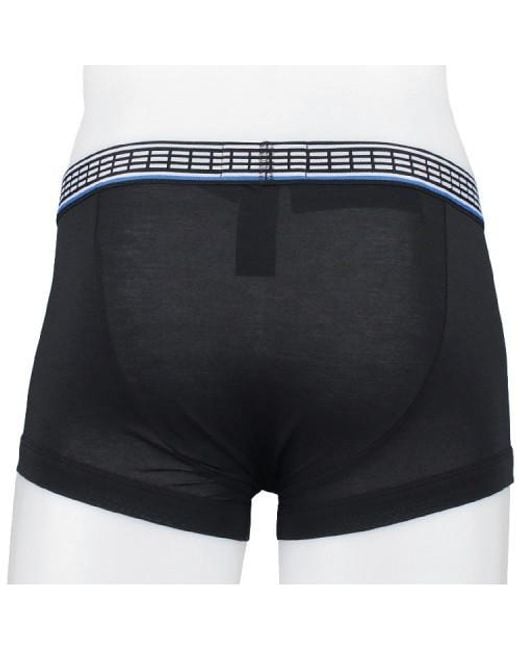 Emporio Armani Black Logo-Print Boxer Briefs for men