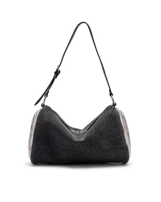 DIESEL Black Load D X Shoulder Bag for men