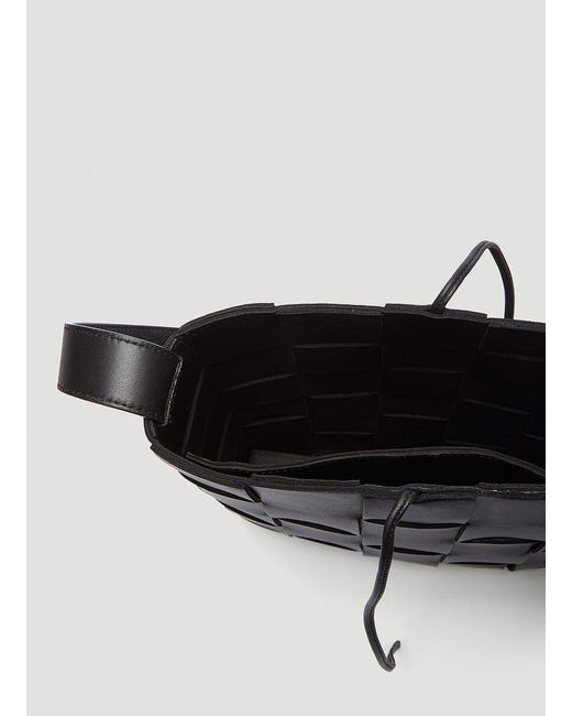 Bottega Veneta Black Cassette Messenger Bag