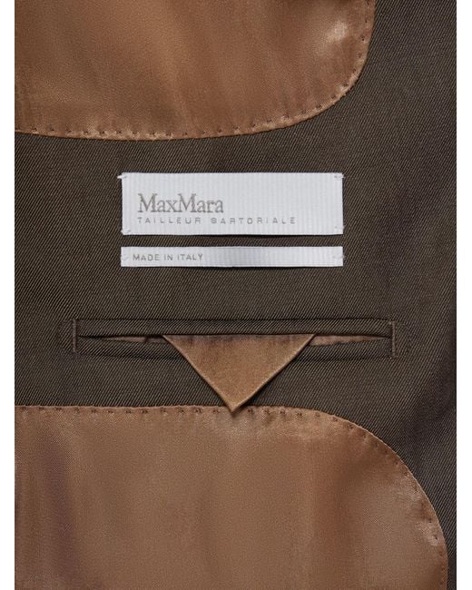 Max Mara Brown Long-Sleeved Suit Jacket