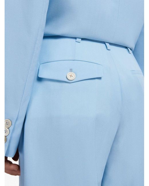 Marni Blue Wide-Leg Casual Pants