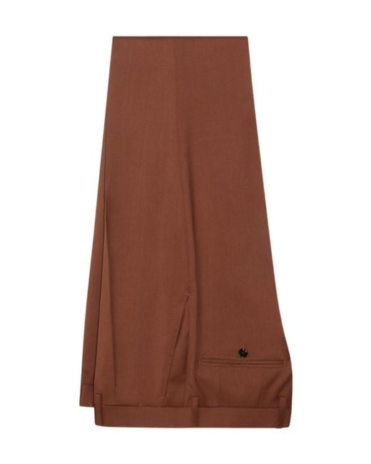 Lardini Brown Two-Piece Double-Breasted Suit for men