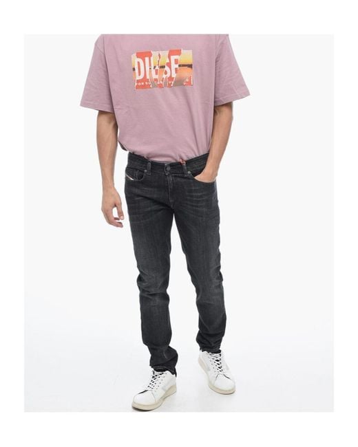 DIESEL Gray Stretch Jeans for men