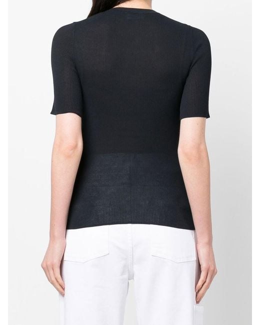 P.A.R.O.S.H. Black P.A.R.O..H. Crewneck Knit Top
