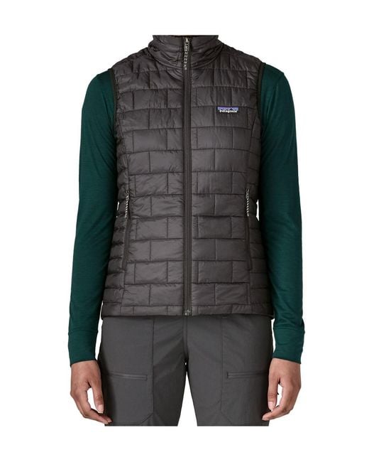 Patagonia Black Sleeveless Cotton-Padded Jacket
