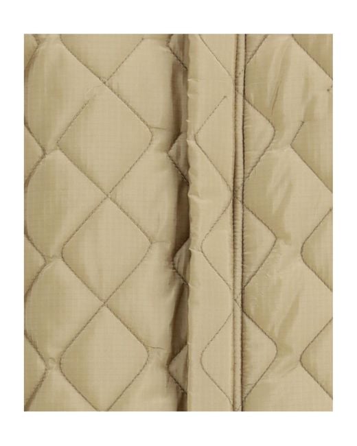 Maison Margiela Natural Quilted Snap-Button Bomber Jacket