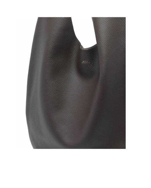 A.P.C. Black Le Neige Tote Bag