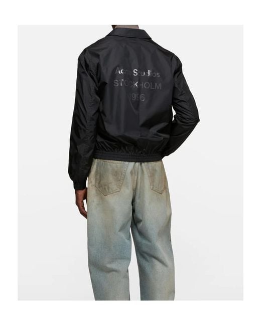 Acne Black Lightweight Nylon Jacket for men