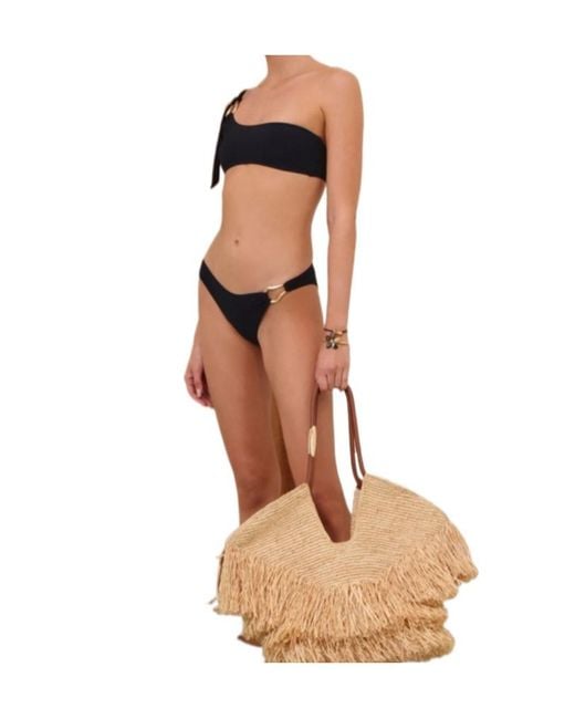 Zimmermann Black Roselight Trim Bikini Set