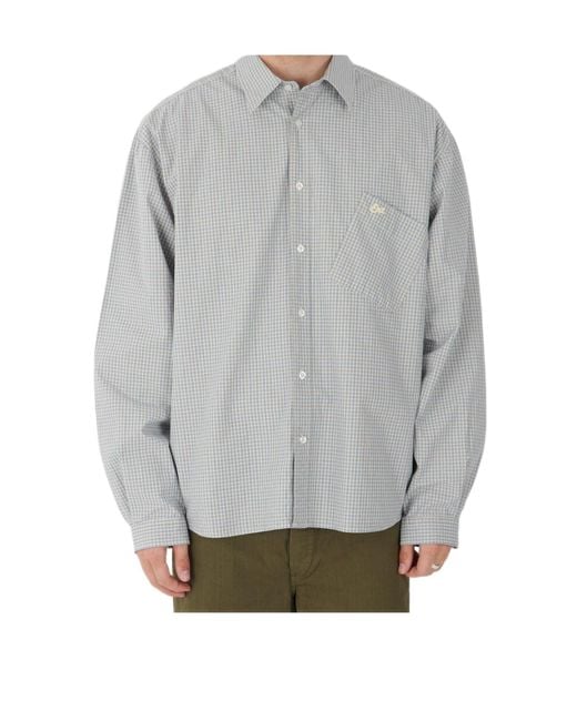 ERL Gray Plaid Shirt for men