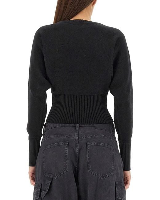 Moschino Black Long-Sleeved Sweater