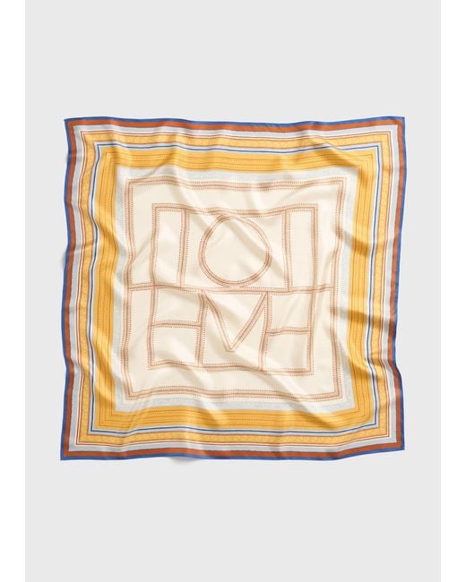 Totême  Natural Square Silk Scarf