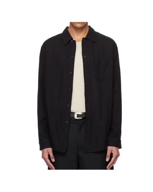 Séfr Black Séfr Leo Lightweight Voile Shirt for men
