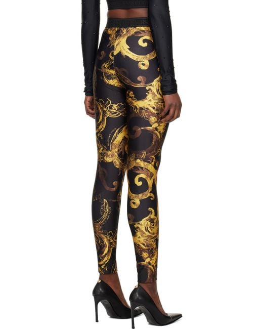Versace Jeans Multicolor Couture Barocco Printed Leggings
