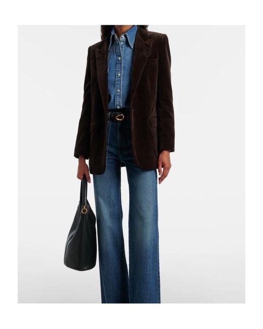 Nili Lotan Black Button-Down Blazer