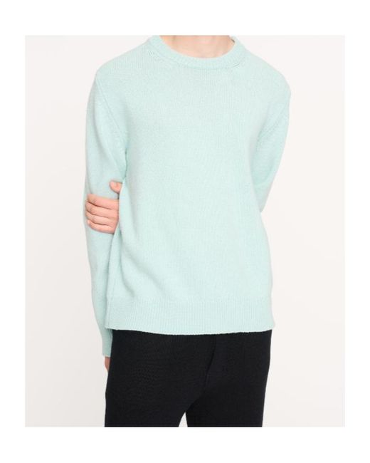 Barrie Blue Thistle-Motif Cashmere Sweater
