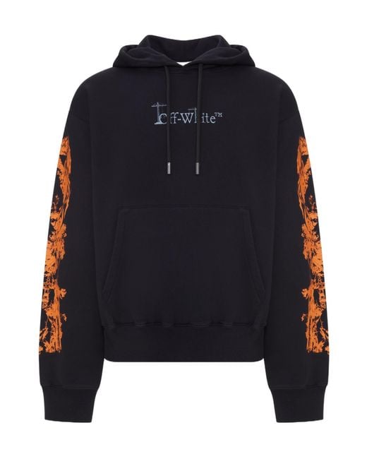 Off-White c/o Virgil Abloh Blue Long-Sleeve Sweatshirt for men