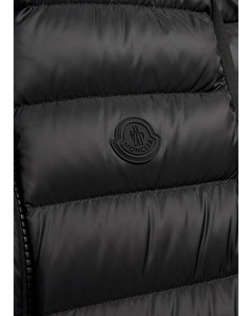 Moncler Black Lightweight Down Vest for men