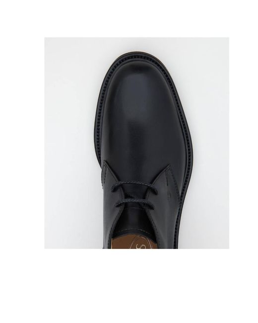 Tod's Blue Lace-Up Ankle Boots for men
