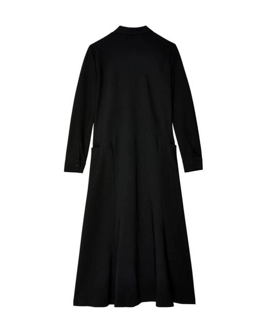 The Row Black Myra Silk Shirtdress