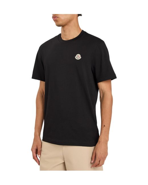 Moncler Black Three-Piece Cotton T-Shirt Set for men