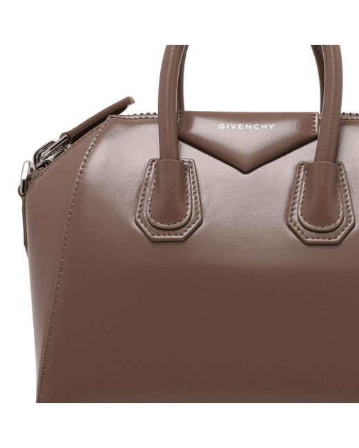 Givenchy Brown Antigona Mini Top Handle Bag