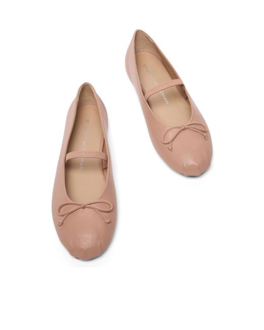 Stuart Weitzman Pink Prima Bow Ballet Mary Jane