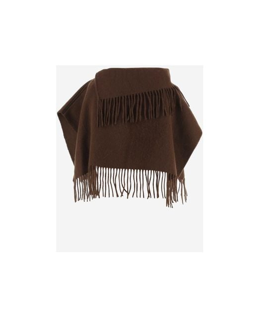 By Malene Birger Brown Turtla Fringed Scarf