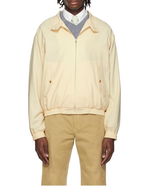 Auralee Natural Long Sleeve Casual Jacket for men